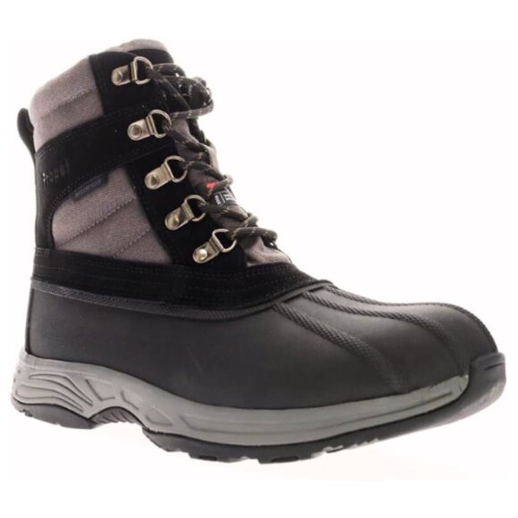 Propét Men's Cortland Durable Waterproof Snow Boot Size 11.5 M Black/Grey - Picture 1 of 5